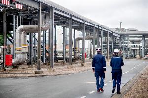 Der Gasspeicher Rehden in Niedersachsen - auch diese Anlage ist derzeit nicht allzu voll. (Archivbild)