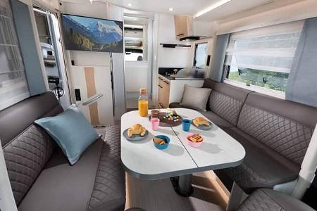 Sitzgruppe, Längssitzbank