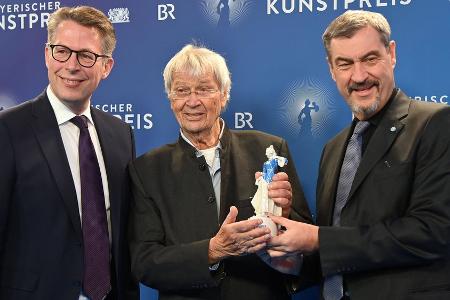 Seltener öffentlicher Auftritt: Gerhard Polt erhält Auszeichnung