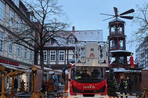 Bei der Befahrung (Foto: Feuerwehr Celle)