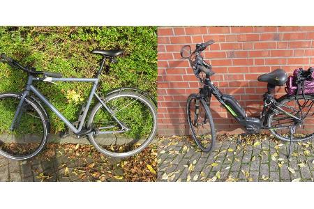 Foto: Polizei Münster. Das Foto zeigt die beiden entwendeten Fahrräder. Veröffentlichung mit dieser Mitteilung honorarfrei.