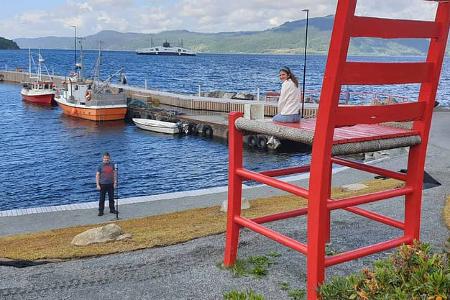 Stuhl, Norwegen, Camping, Frankia Neo, Wohnmobil