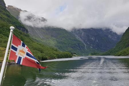 Fahne, Norwegen, Camping, Frankia Neo, Wohnmobil