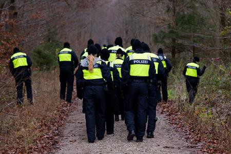 Das Waldgebiet bei München wurde durchsucht.