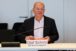 Ex-Kanzler Olaf Scholz (SPD) sagte im Schweriner Untersuchungsausschuss zur Nord Stream 2-Pipeline für russisches Erdgas aus. 