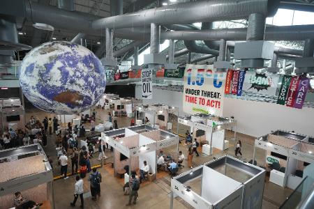 Auch auf dem Tagungsgelände gab es Protestaktionen.