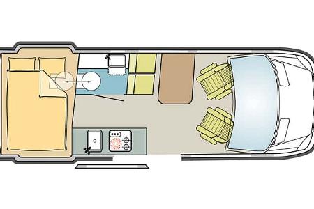 Grundriss Weinsberg, Weinsberg X-Pedition 600 MQ, Offroad, Camping
