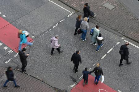 Fußverkehr gewinnt an Bedeutung. (Illustration)