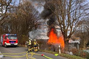 Blick auf die Einsatzstelle. Foto: Feuerwehr Essen