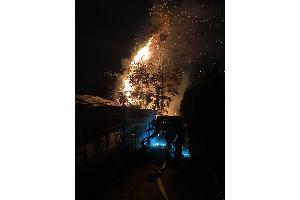 Lagebild beim Eintreffen der Feuerwehr