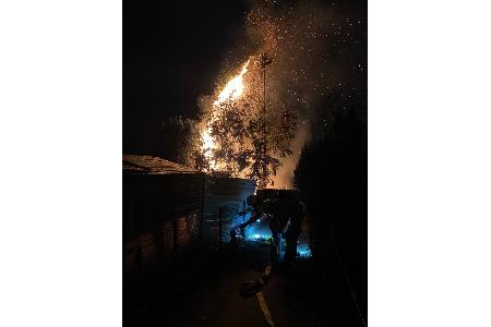 Lagebild beim Eintreffen der Feuerwehr