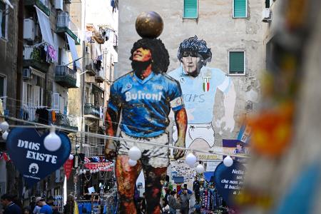 Maradona spielte 1984 bis 1991 in Neapel. (Archivbild)