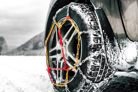Schneeketten griffbereit
