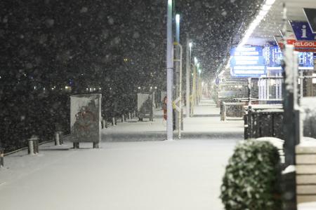 Der Winter gibt ein kurzes Gastspiel in Hamburg.