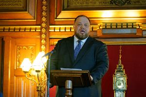 Bei einem Auftritt in Schweden hat der ukrainische Parlamentspräsident Ruslan Stefantschuk die bereits bekannten "roten Linien" der Ukraine wiederholt. (Archivbild)