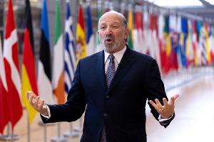 US-Handelsminister Howard Lutnick in Brüssel. 