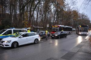 Kontrolle vor dem Schulzentrum an der Sedentaler Straße