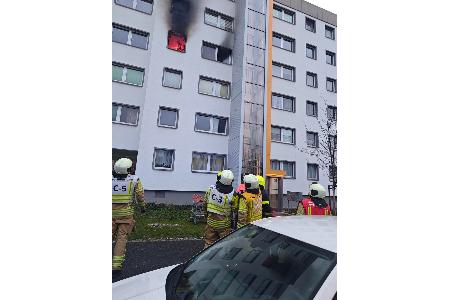 © Feuerwehr Dresden
Der Brand ist bei Ankunft der Einsatzkräfte bereits weit fortgeschritten.