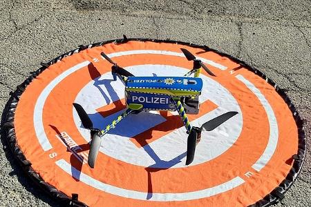 Symbolbild einer Bundespolizeidrohne