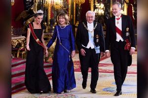 Prunkvolles Galadinner für die Steinmeiers beim spanischen Königspaar