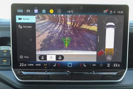 VW Grand California, Rückfahrkamera, Cockpit