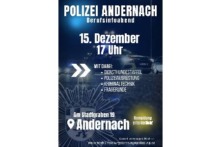 Berufsinfoabend Polizei Andernach