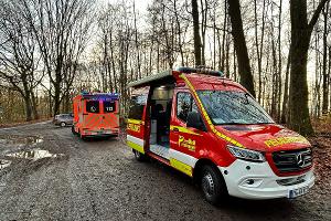 Einsatz im Waldgebiet Nacken zur Menschenrettung