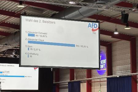 Eichwald unterlag seinem Mitbewerber Alexander Claus bei der Abstimmung über einen Posten für den Vorstand der Generation Deutschland deutlich, bekam aber dennoch einige Stimmen. 