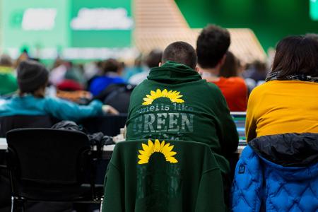 Die Grünen sehen sich in stürmischen Zeiten.