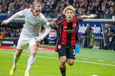 Später Elfmeter rettet Frankfurt einen Punkt gegen Wolfsburg