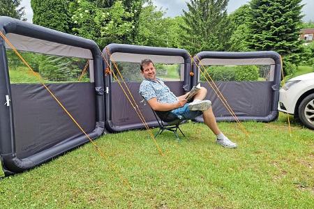 Vango Airbeam Windbreak, Aufblasbarer Windschutz