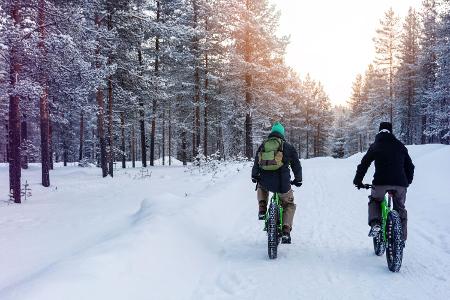 Mountainbiken im Winter