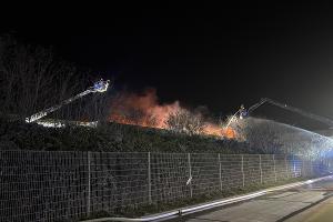 Brand in einem Industriegebiet in Erwitte
Foto: Feuerwehr Erwitte