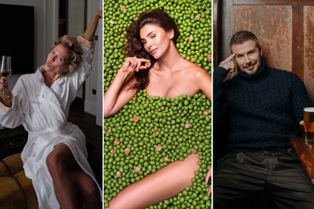 Collage aus Valentina Pahde, Stefanie Giesinger und David Beckham
