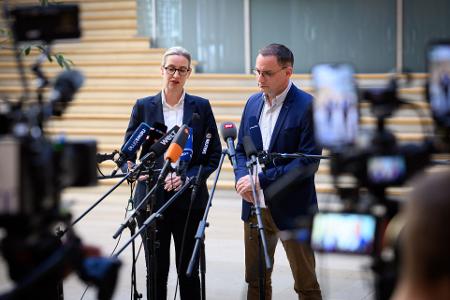 Die AfD wird vorerst vom Bundesamt für Verfassungsschutz weiter als rechtsextremistischer Verdachtsfall eingestuft. (Archivbild)