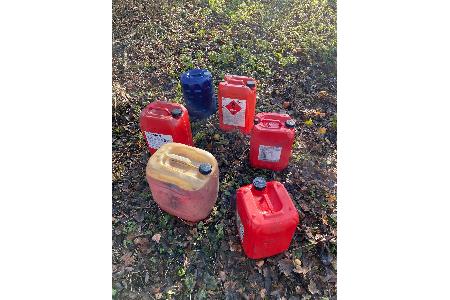 Aufgefundene Kanister