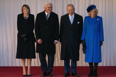 Charles und Camilla: So haben sie Steinmeier in Windsor begrüßt