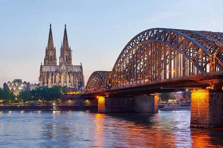Hohenzollerbrücke, Rhein, Kölner Dom, Fluss