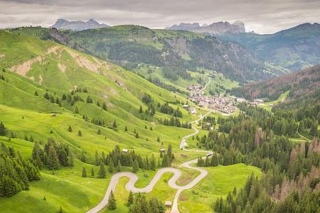  Pass-Porträt Passo Pordoi