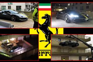 Ferrari 296 GTB parkt auf Balkon in Wien