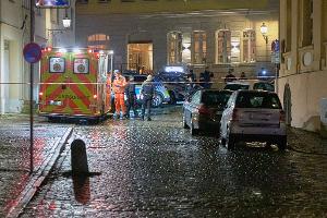 Auch ein Rettungswagen war vor Ort.