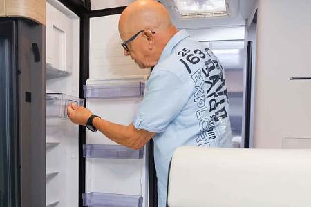 Kühlschrank, Hymer B-MC T 680, Wohnmobil, Camping, Premium, Urlaub