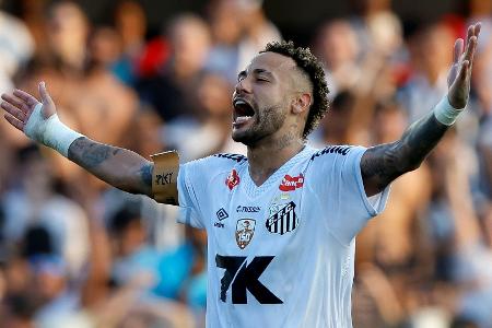 Trotz Schmerzen: Neymar rettet Santos - OP geplant