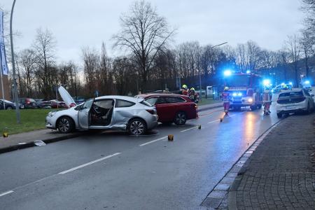 Die Unfallstelle an der Kettwiger Straße.