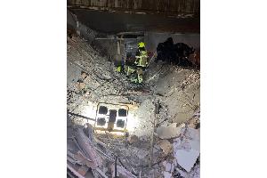 Bild: Feuerwehr Oberhausen; Blick in Ladenlokal