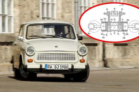 Trabant P601 Limousine eingeklinkt: 2-Takt-Motor-Patent General Motors