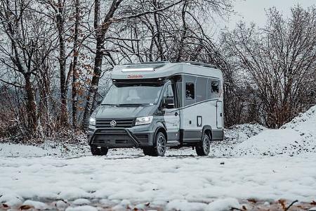 Dethleffs Globebus Performance 4x4 T16, Wohnmobil, Teilintegrierter, Aussen, Schnee