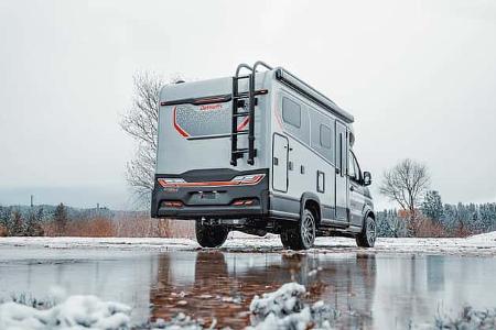 Dethleffs Globebus Performance 4x4 T16, Wohnmobil, Teilintegrierter, Aussen, Schnee