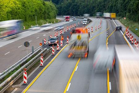 Baustelle Autobahn