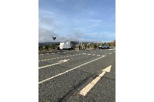 Unfallstelle B 4, Abzweig B 242-Oderteich.